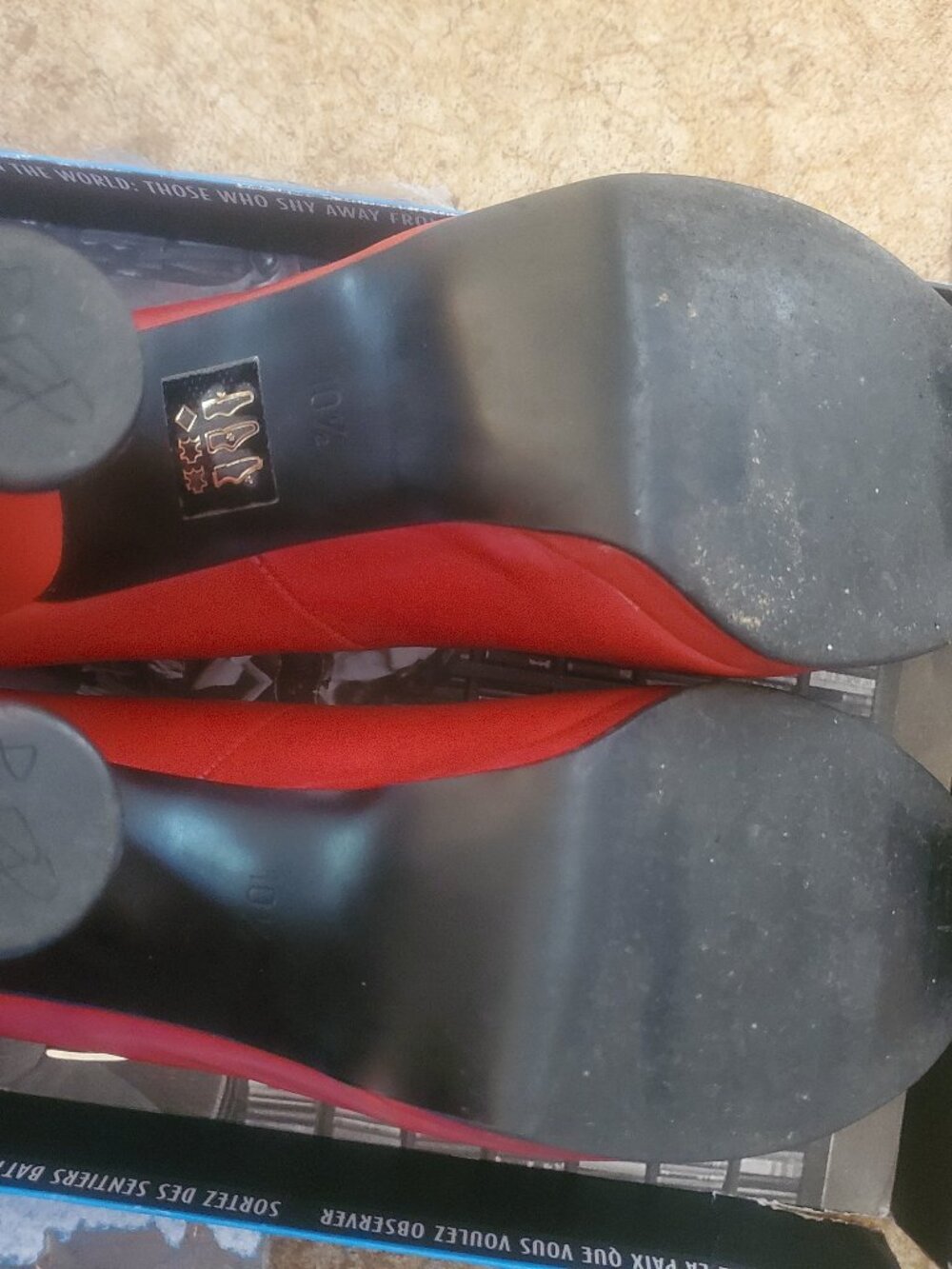 Fluevog Listen Ups Stacy Red Size 10.5 - Picture 5 of 5